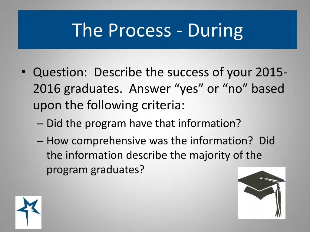 the process during 2