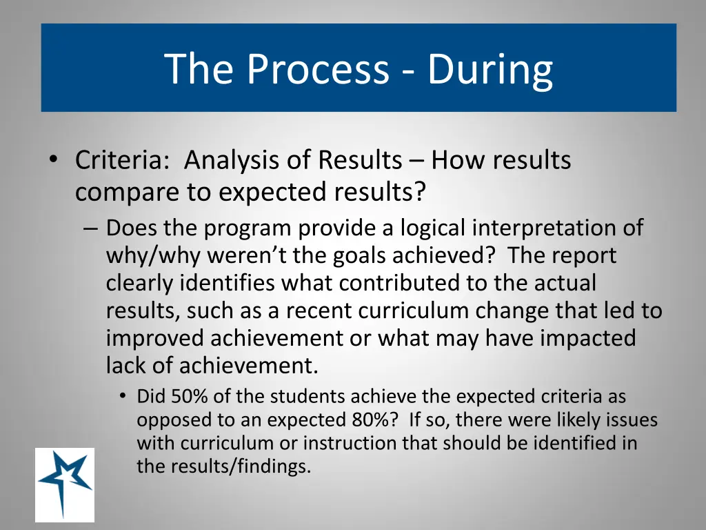 the process during 7