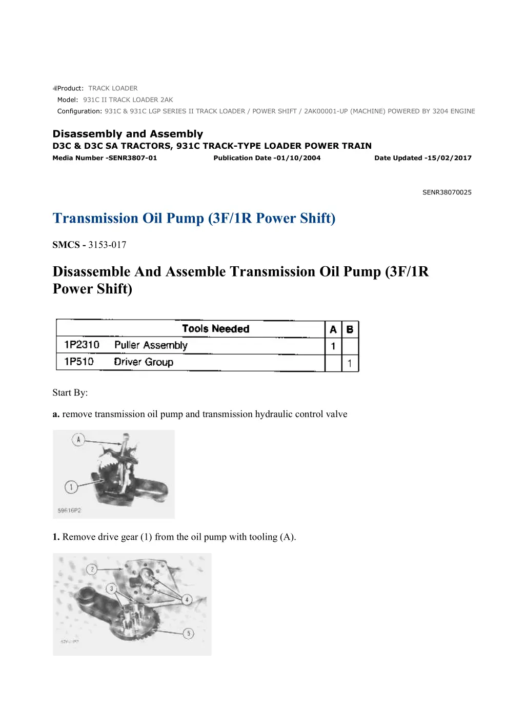 931c 931c lgp series ii track loader power shift 23