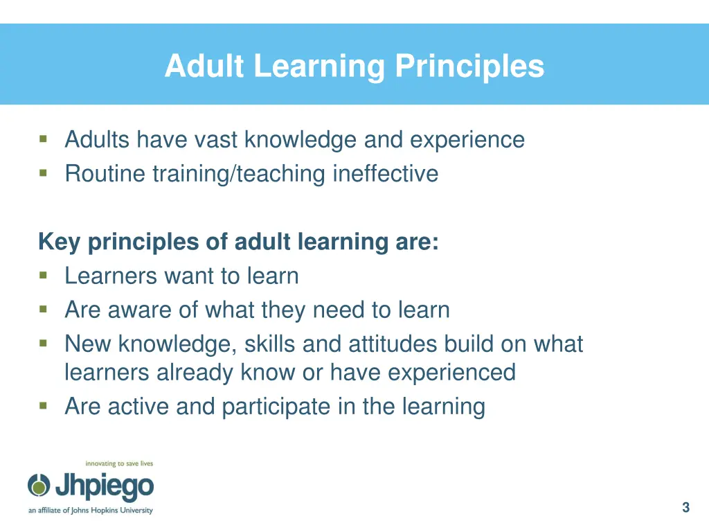 adult learning principles