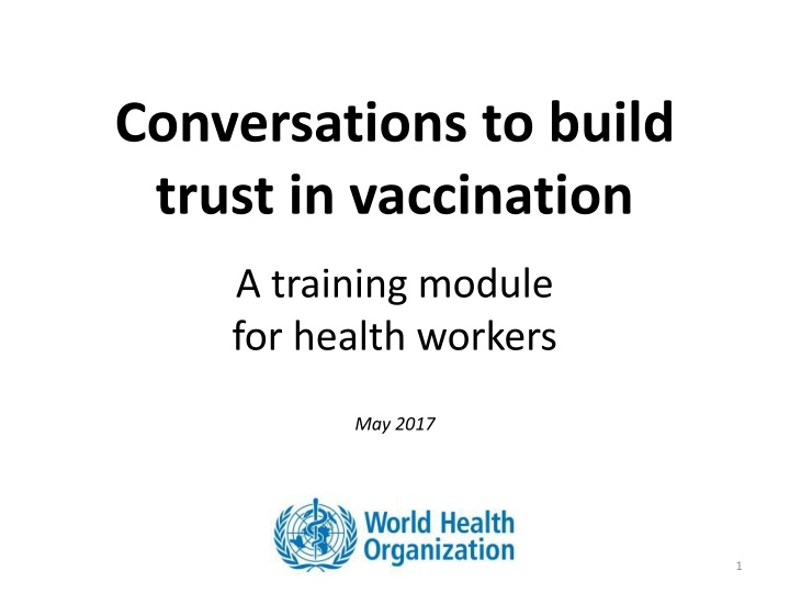 conversations to build trust in vaccination