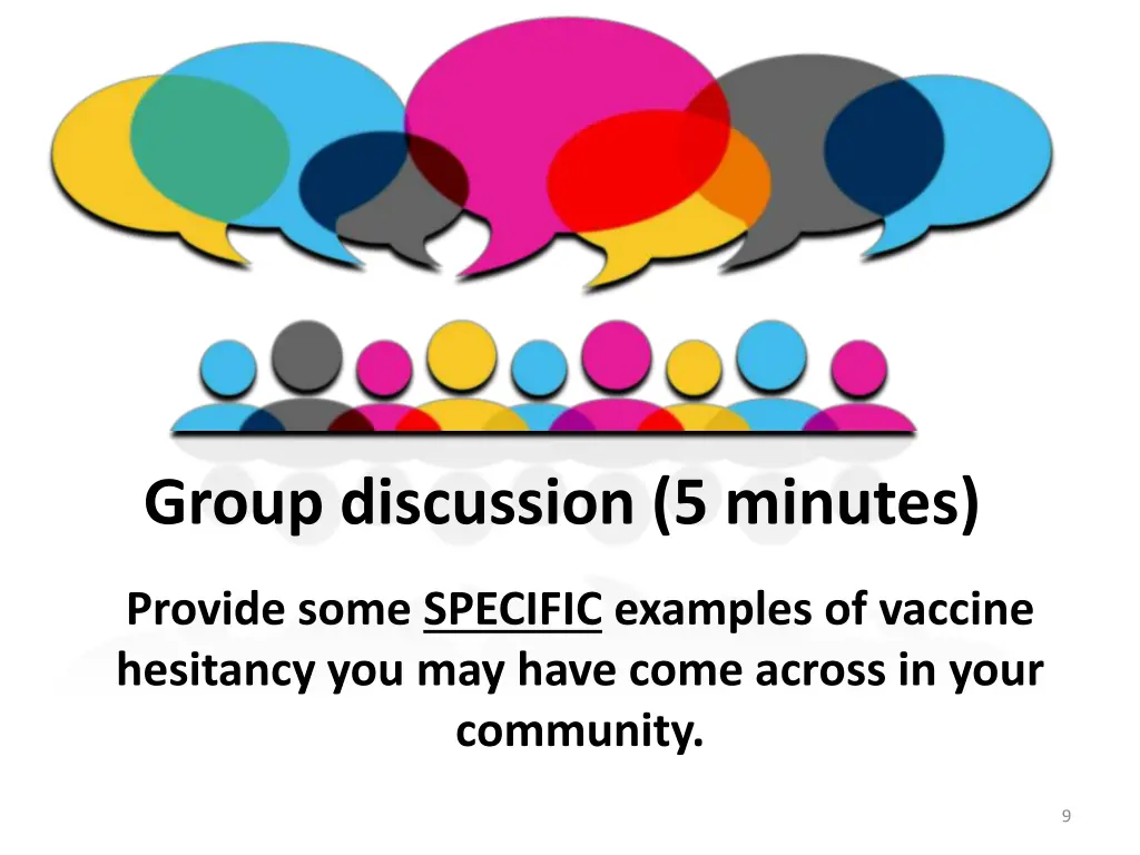 group discussion 5 minutes