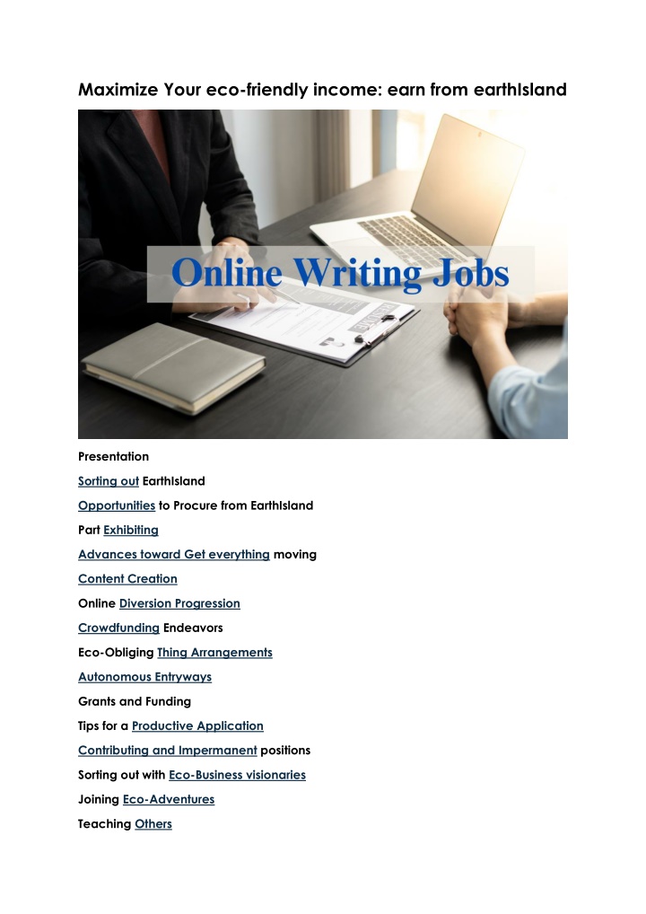 maximize your eco friendly income earn from