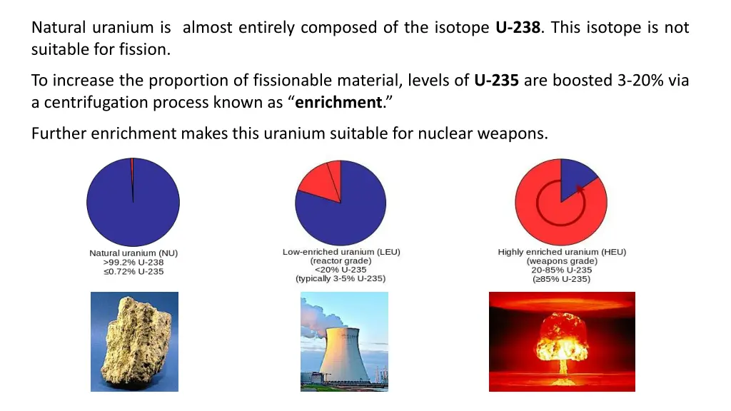 natural uranium is almost entirely composed