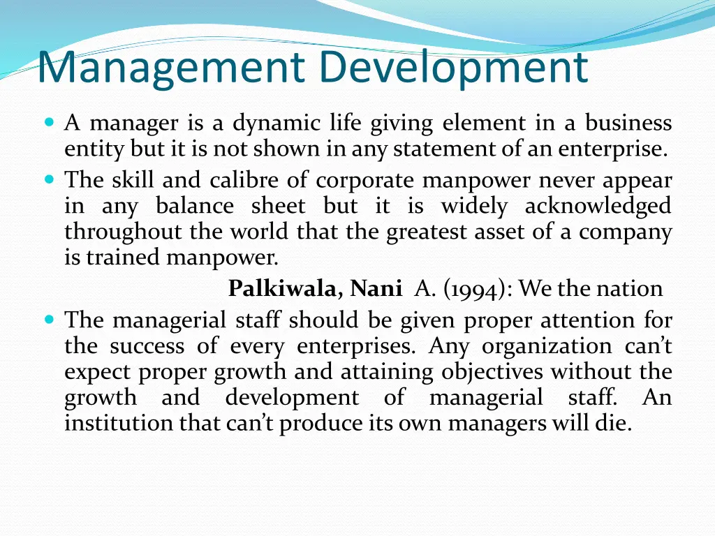 management development