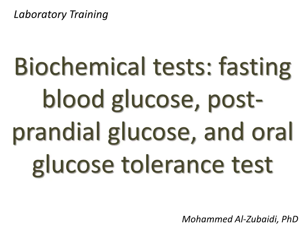 laboratory training