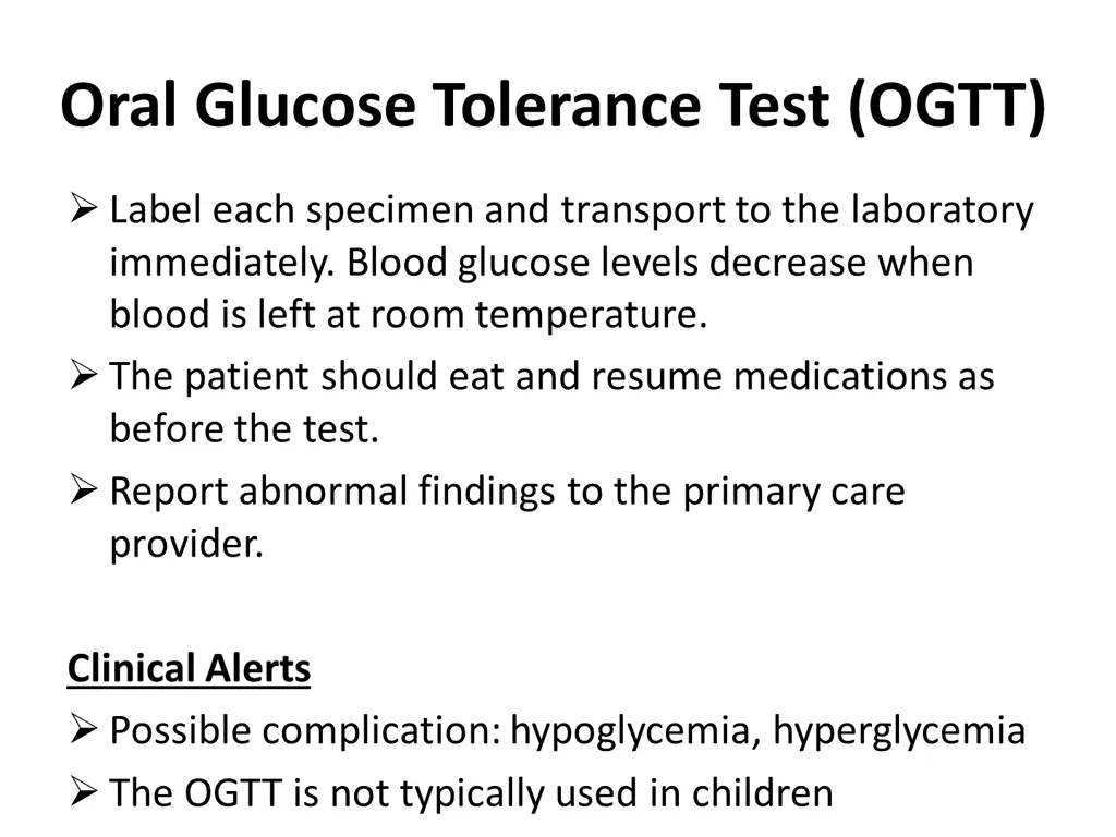 oral glucose tolerance test ogtt