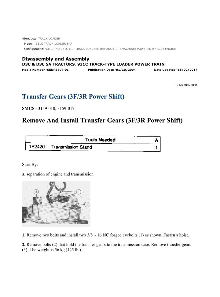 931c and 931c lgp track loaders 8af00001