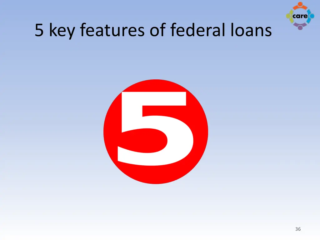 5 key features of federal loans