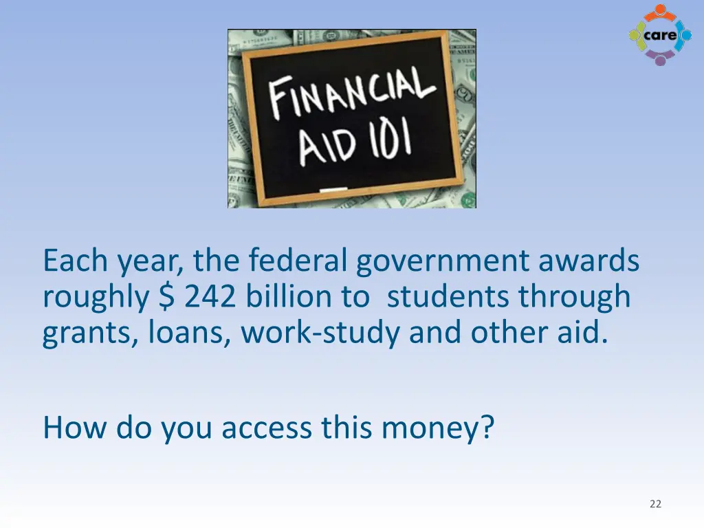 each year the federal government awards roughly