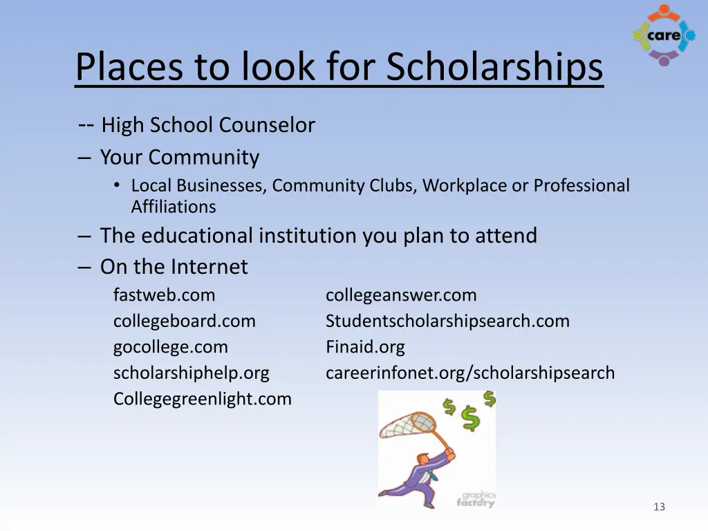 places to look for scholarships