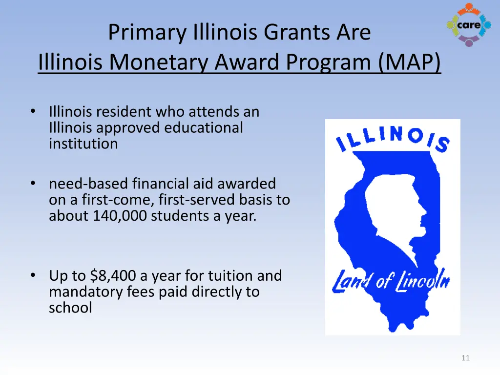 primary illinois grants are illinois monetary