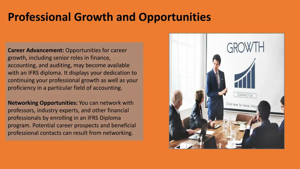 professional growth and opportunities