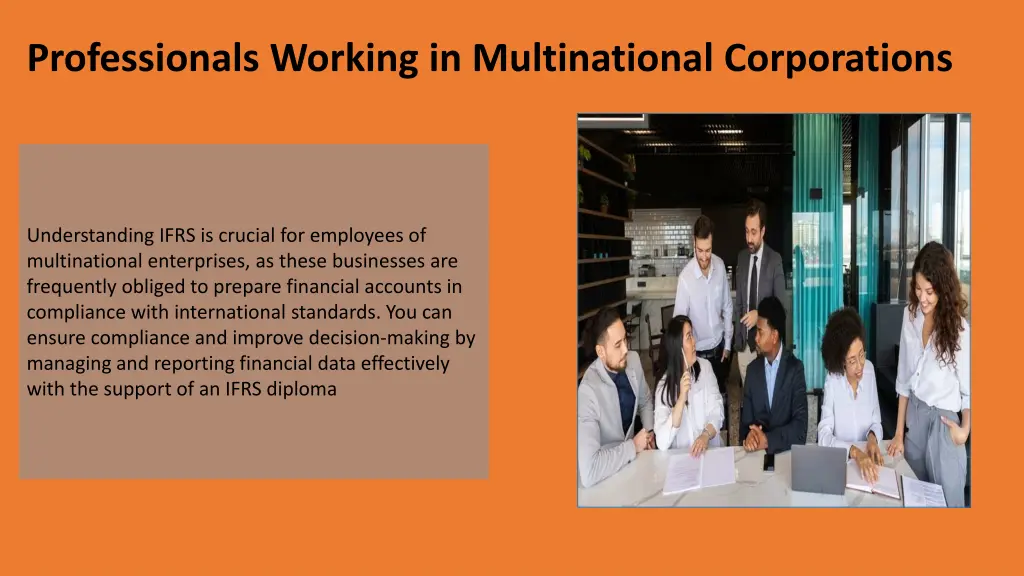 professionals working in multinational