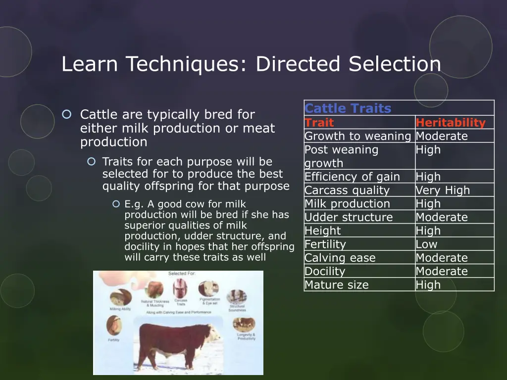 learn techniques directed selection