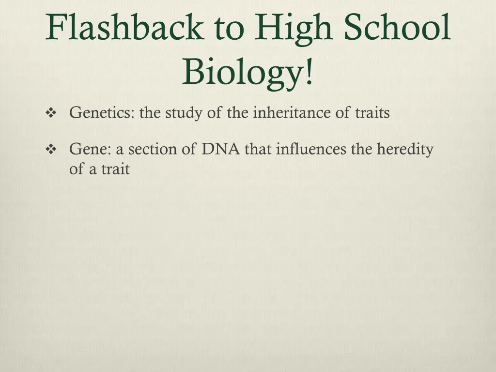 flashback to high school biology