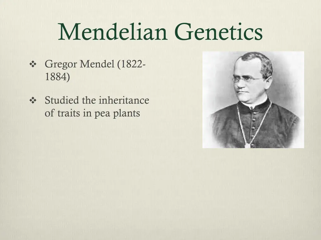 mendelian genetics