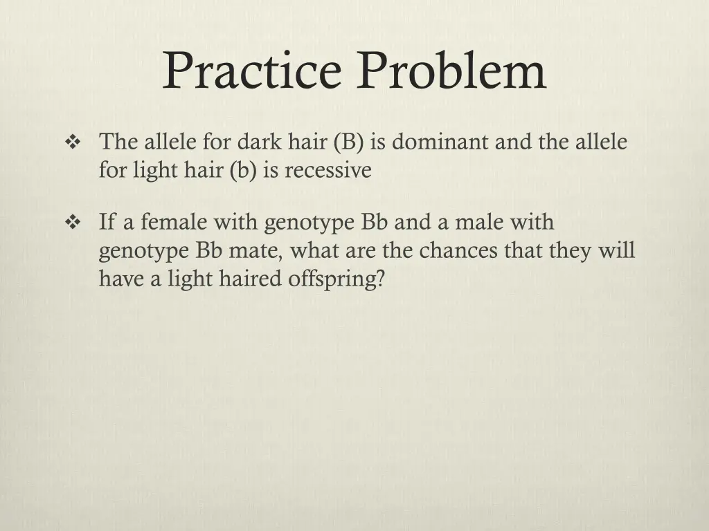 practice problem