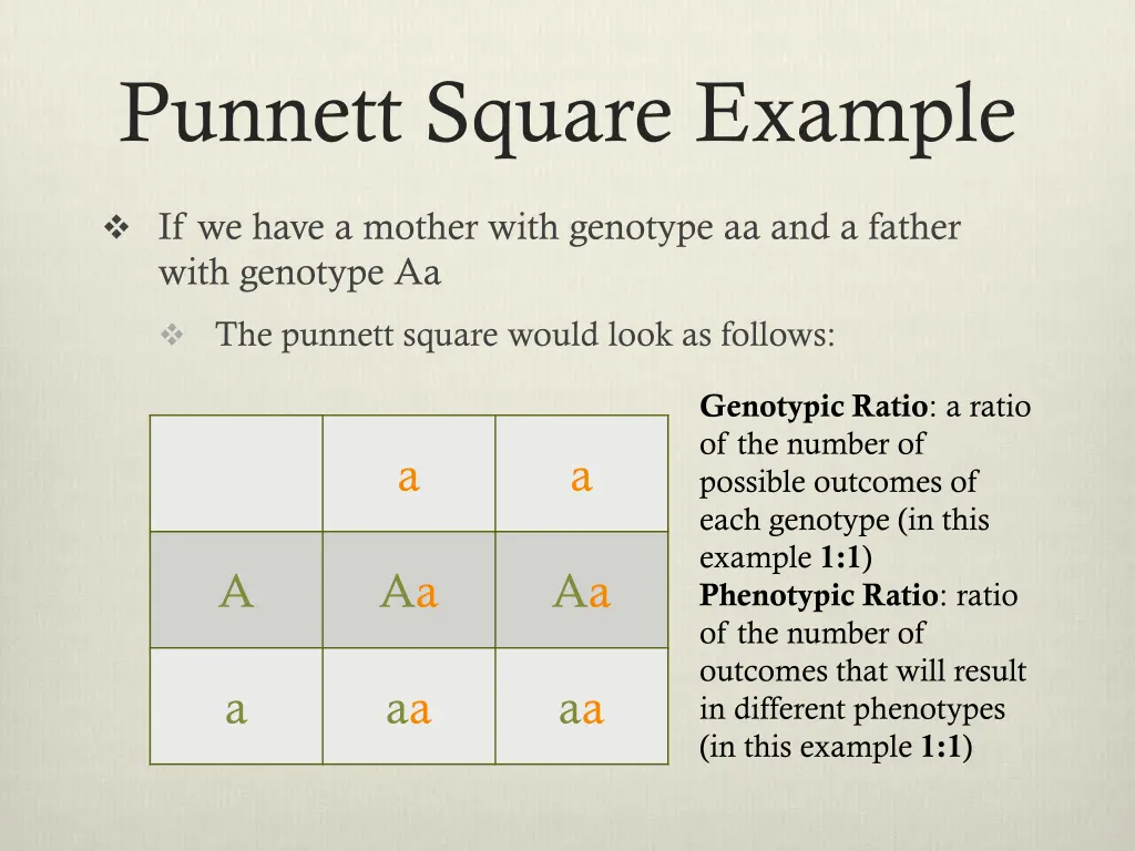 punnett square example 3