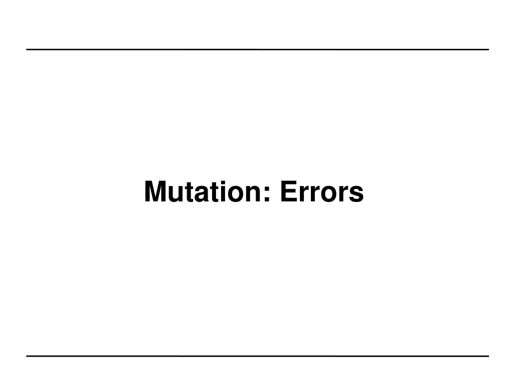 mutation errors