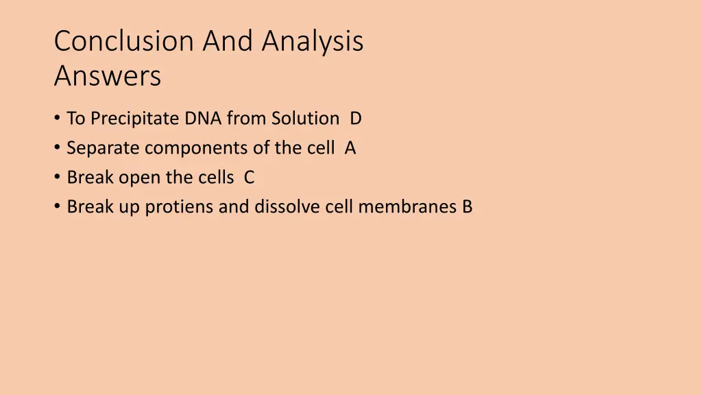 conclusion and analysis answers