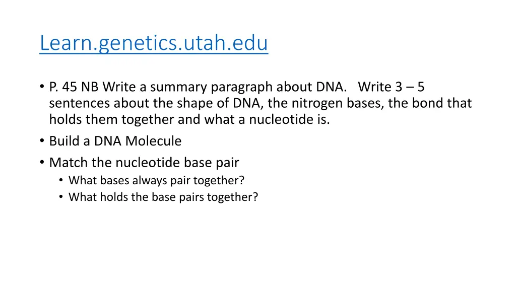 learn genetics utah edu