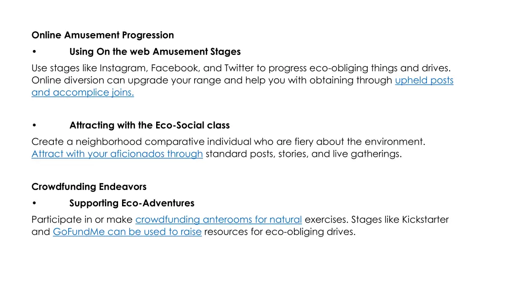 online amusement progression