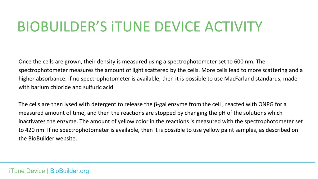 biobuilder s itune device activity 3