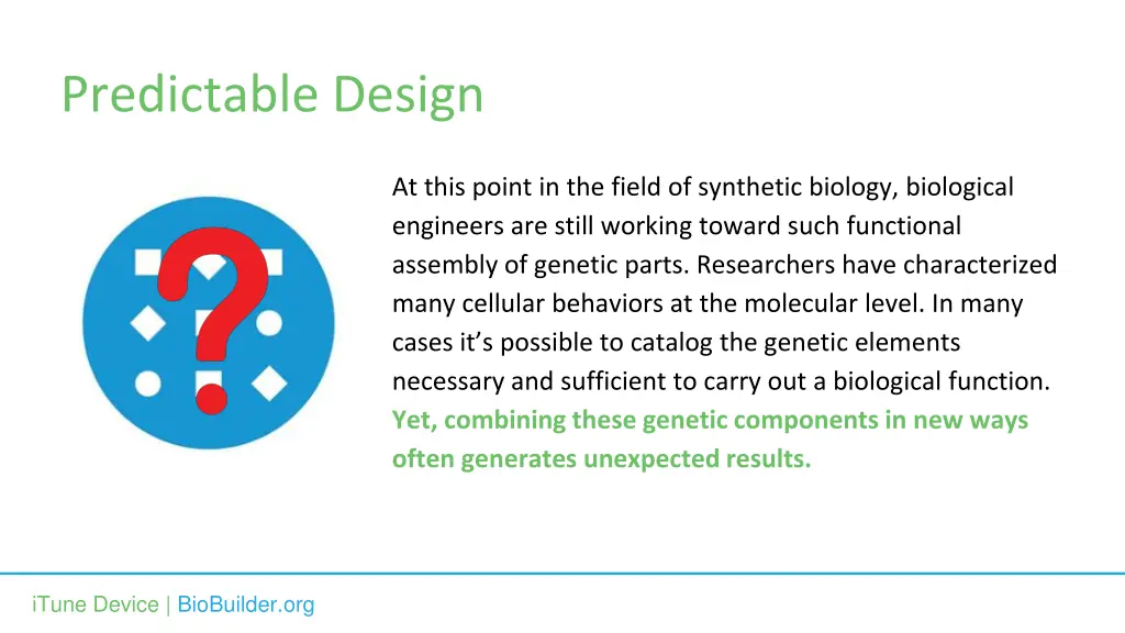 predictable design 1