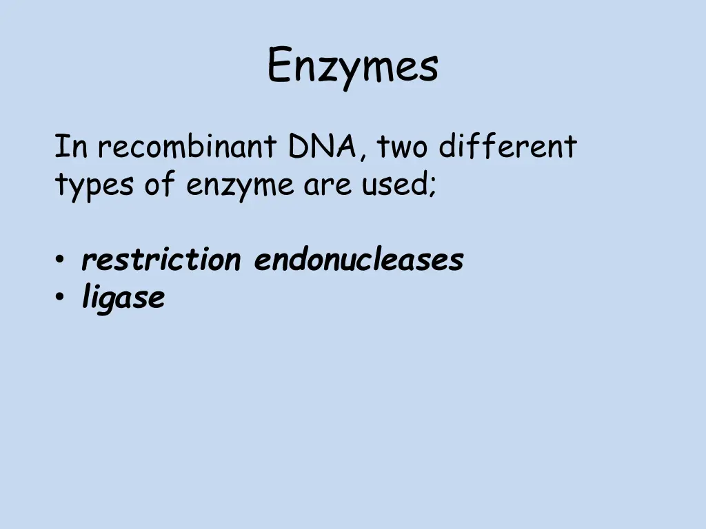 enzymes