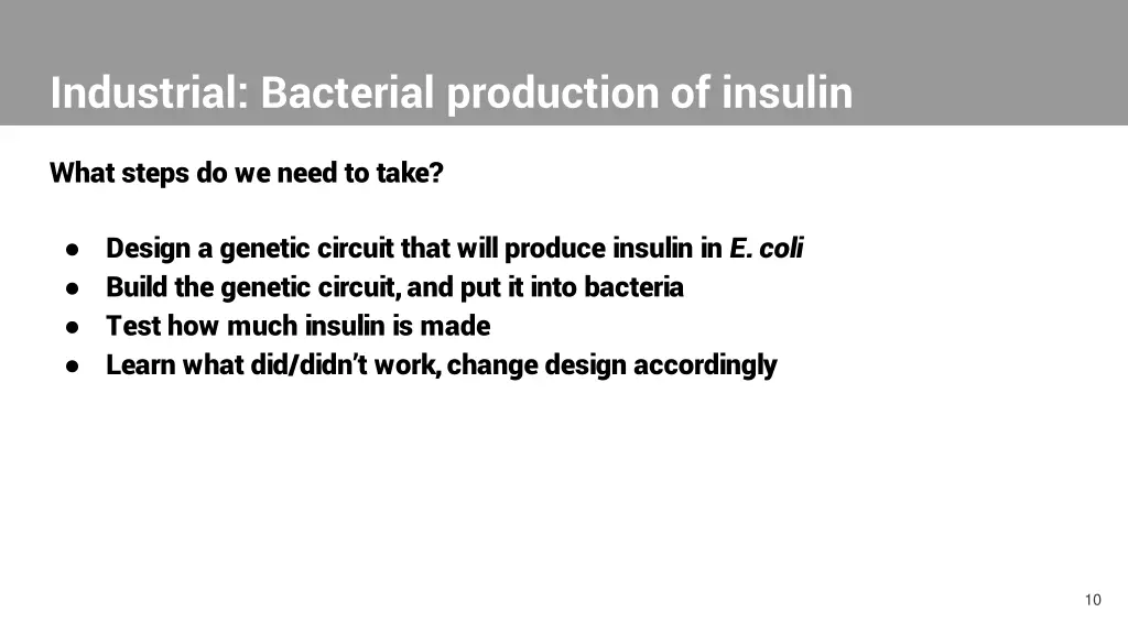 industrial bacterial production of insulin 2