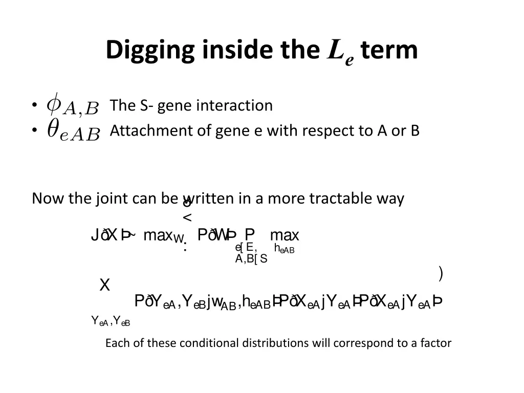 factor graph nested effects model 4