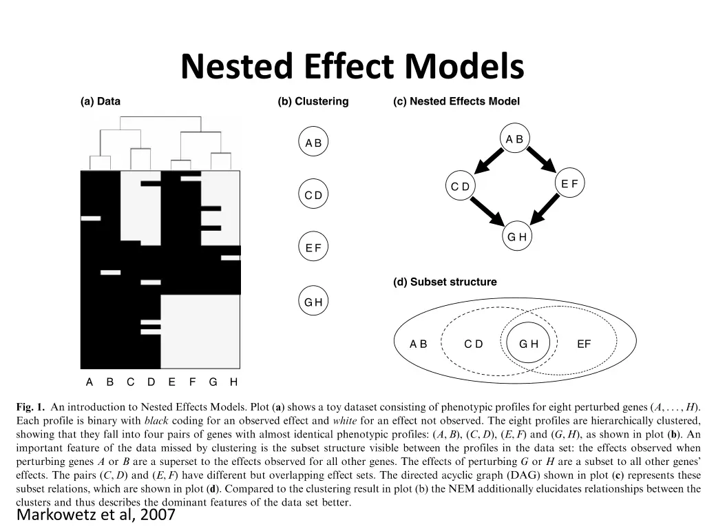 nested effect models