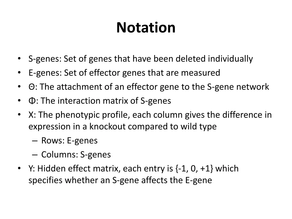 notation