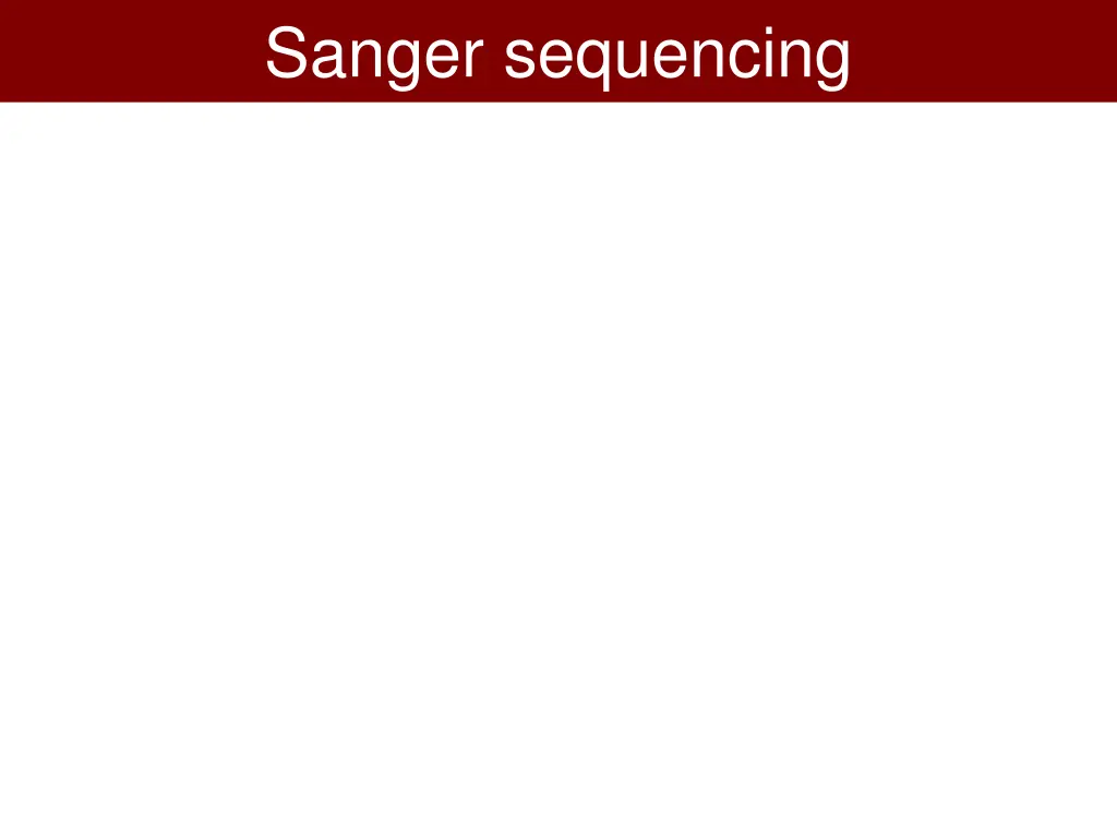 sanger sequencing