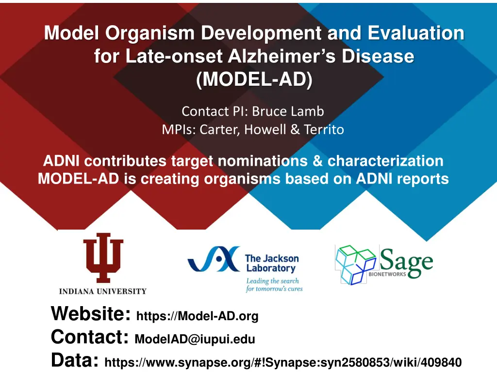 model organism development and evaluation