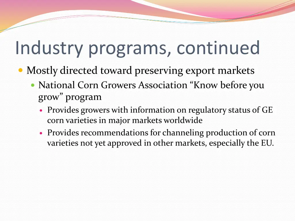 industry programs continued 1