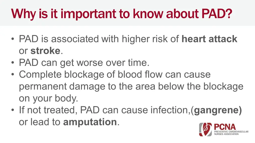 why is it important to know about pad