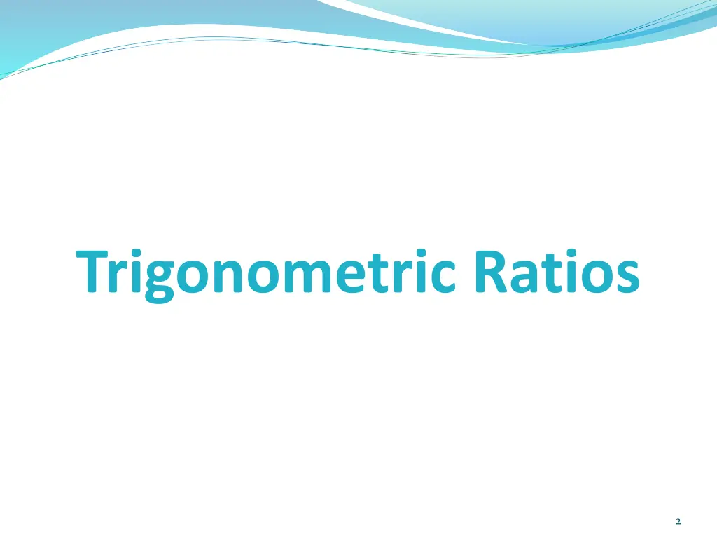 trigonometric ratios