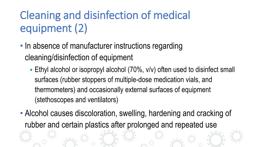 cleaning and disinfection of medical cleaning 1