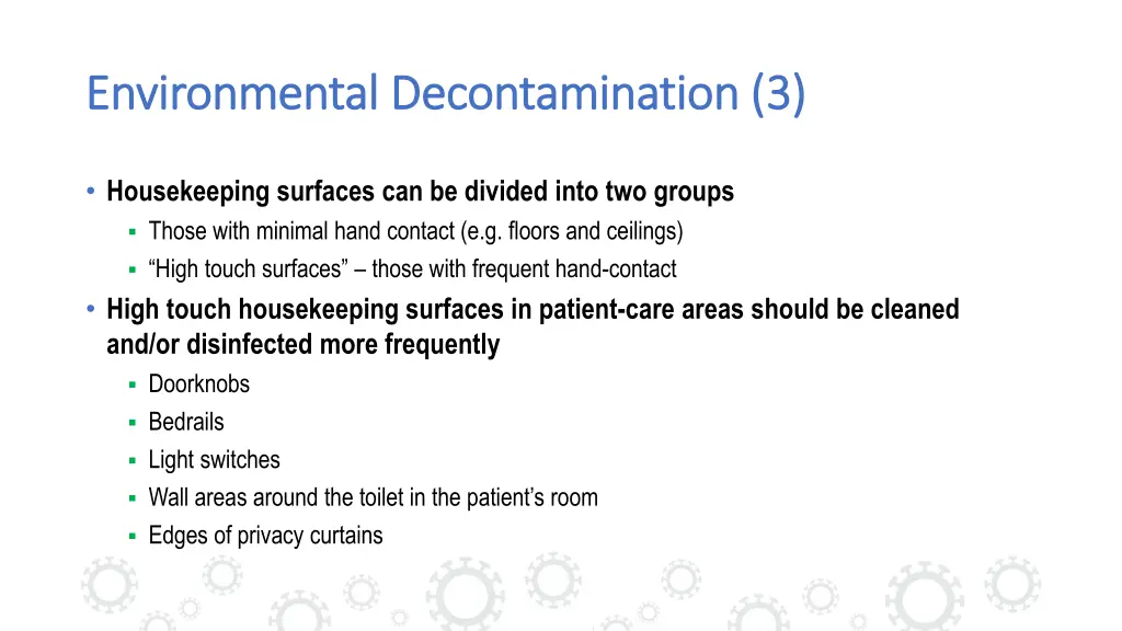 environmental decontamination 3 environmental