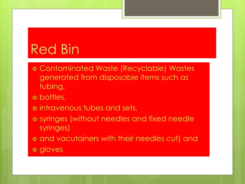 red bin