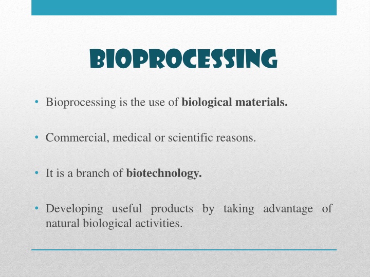 bioprocessing