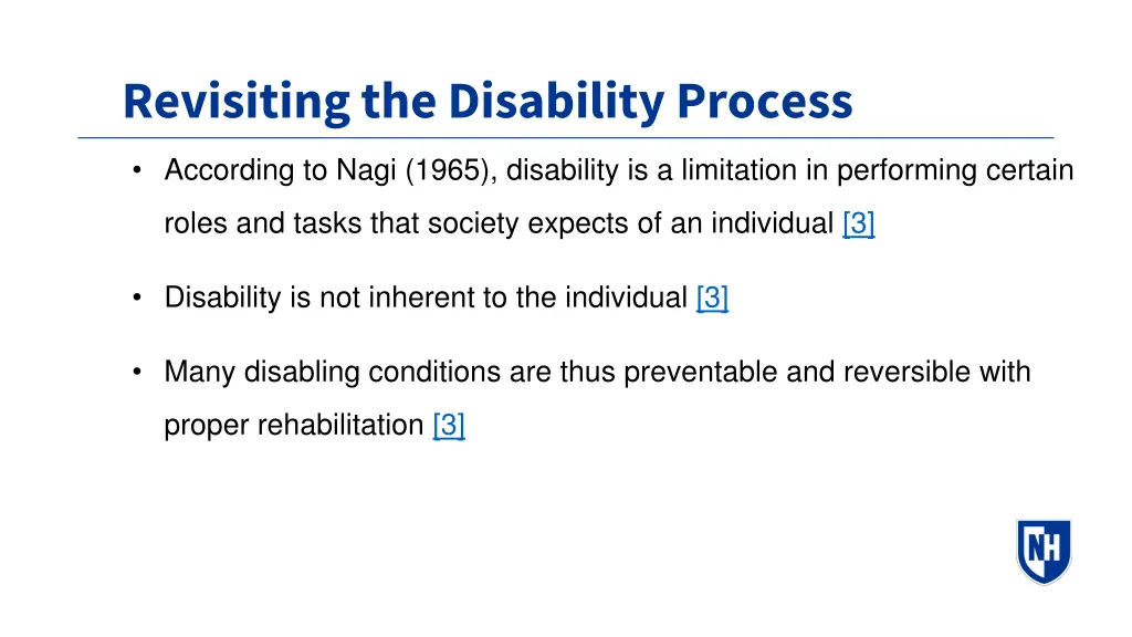 revisiting the disability process