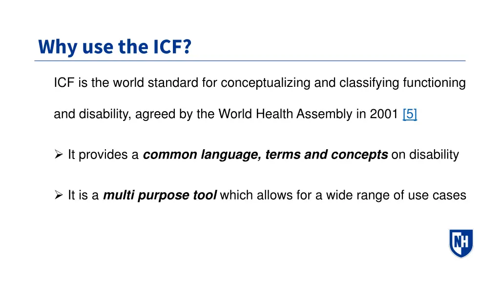 why use the icf