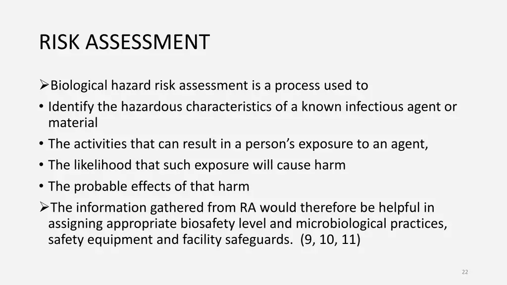 risk assessment