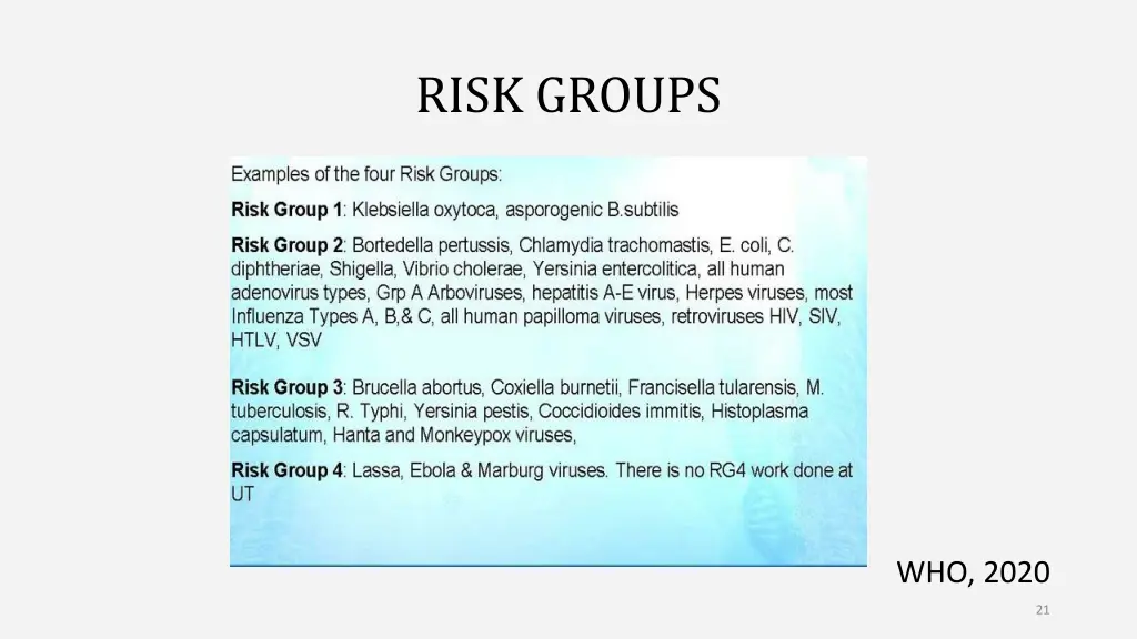 risk groups 1