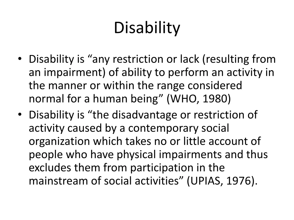 disability