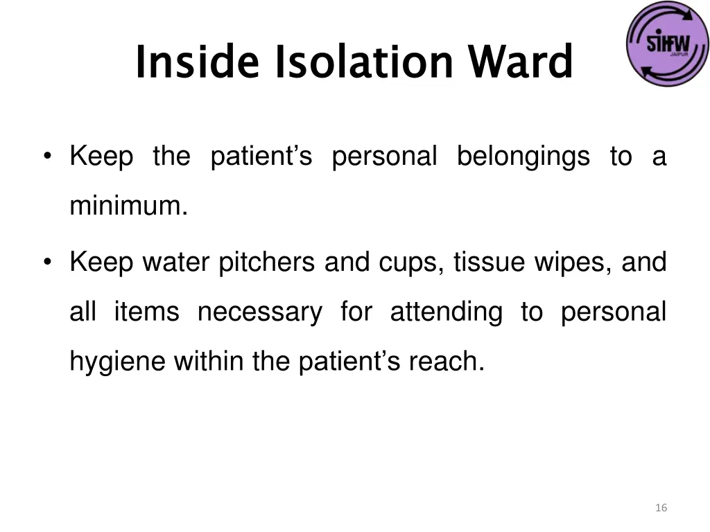 inside isolation ward 1