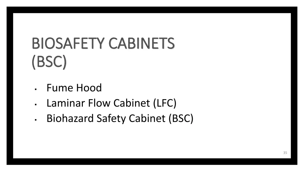 biosafety cabinets bsc 1